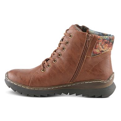 Patrizia Women's Izara Floral Padded Collar Ankle Boots