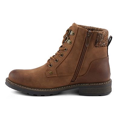 Patrizia Jadelyn Women's Heeled Knit Collar Ankle Boots