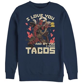 Big & Tall Marvel Deadpool I Love Tacos Graphic Fleece