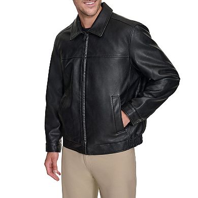 Big & Tall Dockers® Faux Leather James Dean Bomber Jacket