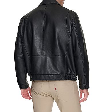 Big & Tall Dockers® Faux Leather James Dean Bomber Jacket