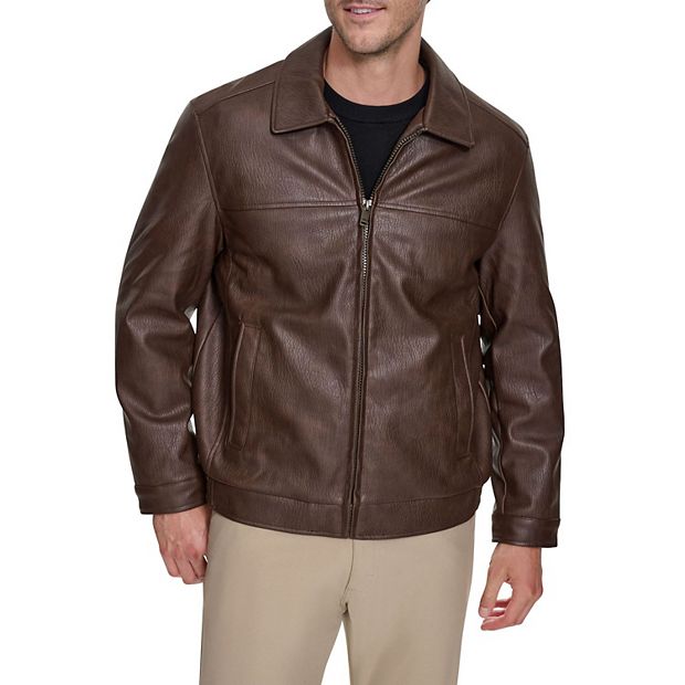 Big & Tall Dockers® Faux Leather Bomber Jacket