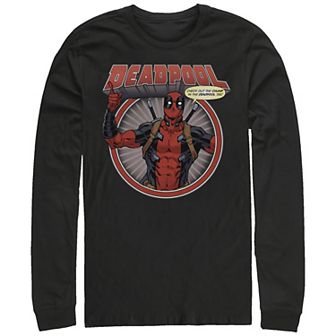 Big & Tall Marvel Deadpool Check Out The Chump In The Deadpool Long Sleeve Graphic Tee