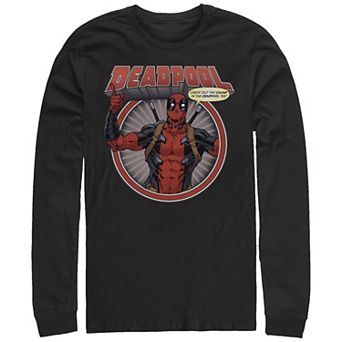Big & Tall Marvel Deadpool Check Out The Chump In The Deadpool Long Sleeve Graphic Tee