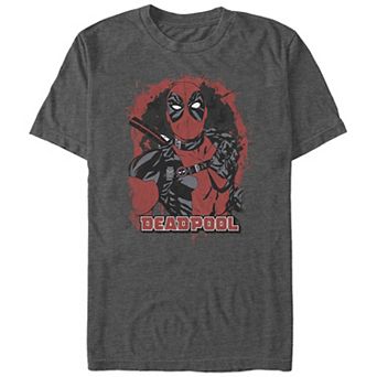 Big & Tall Marvel Deadpool Cartoon Poster Graphic Tee