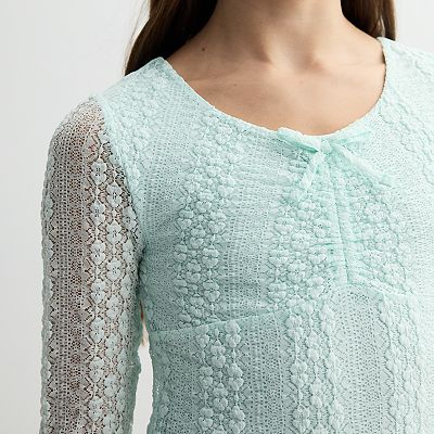 トップス Shalom club I DON'T KNOW LACE TOP (GRAY) I DON'T KNOW LACE TOP (GRAY) : SHALOM