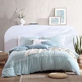 Swift Home Layla Clip Dot Diamond Comforter Set with Shams & Decorative Pillows