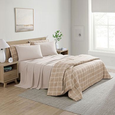 Swift Home Complete Reversible Printed Comforter Set with Sheets
