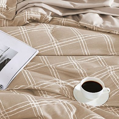 Swift Home Complete Reversible Printed Comforter Set with Sheets