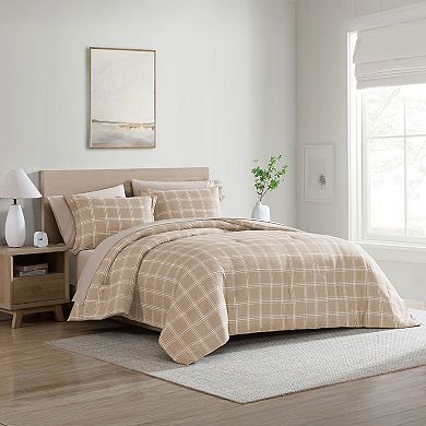 Swift Home Complete Reversible Printed Comforter Set with Sheets