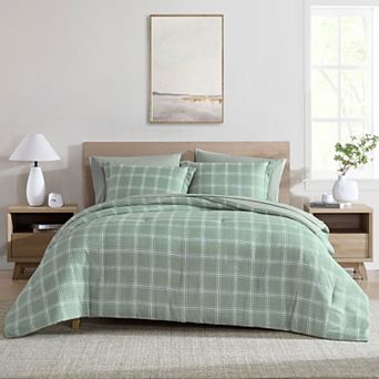 Swift Home Complete Reversible Printed Comforter Set with Sheets