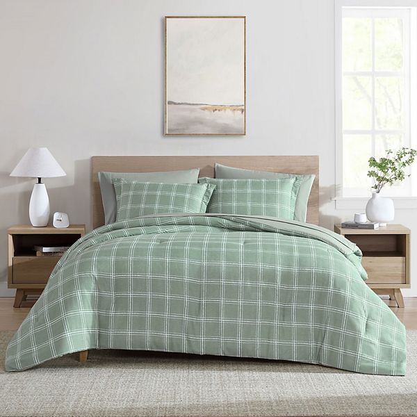 Swift Home Complete Reversible Printed Comforter Set with Sheets
