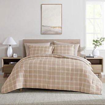 Swift Home Complete Reversible Printed Comforter Set with Sheets