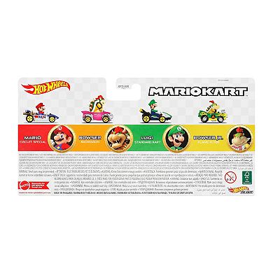 Hot Wheels Mario Kart Vehicle 4-Pack