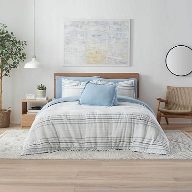 Vellux Bergen Soft Blue Comforter Set with Shams