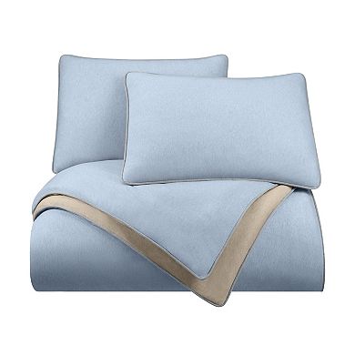 Vellux Snuggle Taupe Comforter Set with Shams