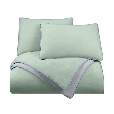 Vellux Snuggle Taupe Comforter Set with Shams