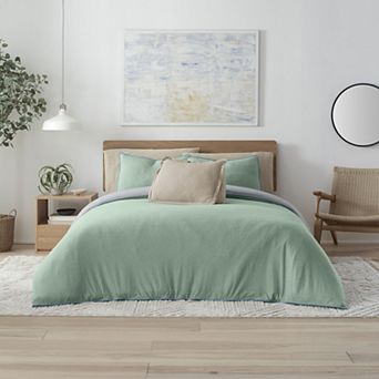 Vellux Snuggle Taupe Comforter Set with Shams