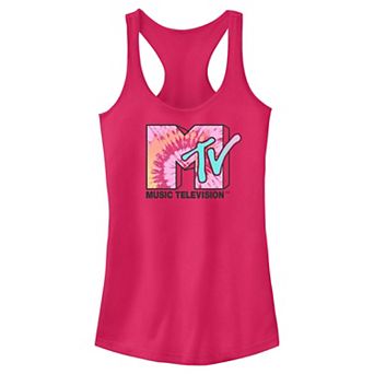 Juniors' MTV Music Television Tie Dye Racerback Tank Top