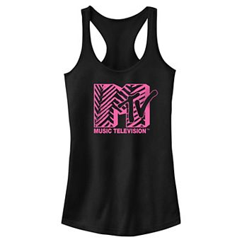 Juniors' MTV Brush Strokes Logo Racerback Tank Top