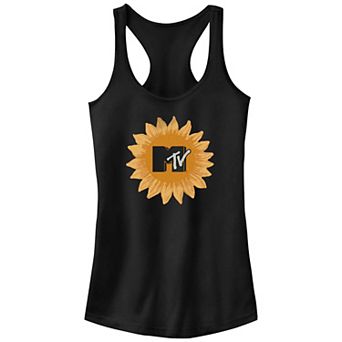 Juniors' MTV Sunflower Logo Racerback Tank Top