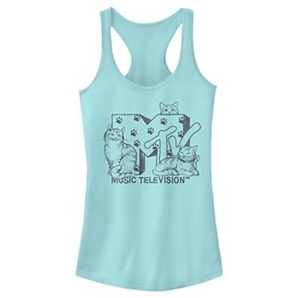 Juniors' MTV Cats Logo Racerback Tank Top