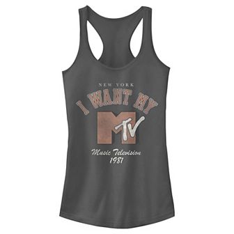 Juniors' MTV Collegiate Logo Racerback Tank Top
