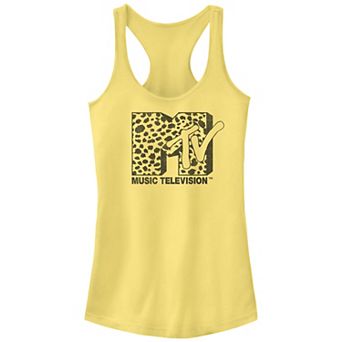 Juniors' MTV Cheetah Print Logo Racerback Tank Top