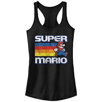 Juniors' Nintendo Super Mario Bros Running Racerback Tank Top