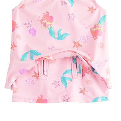 Disney's The Little Mermaid Ariel Baby & Toddler Girl Adaptive Peplum Tankini & Shorts Set by Jumping Beans®