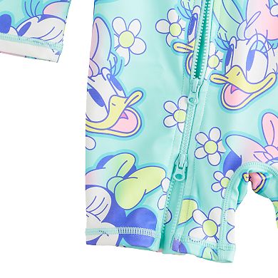 Disney's Minnie Mouse & Daisy Duck Baby & Toddler Girl Adaptive Rash Guard Romper by Jumping Beans®