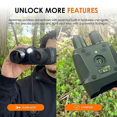 Rexing Binocular with Compass & Flashlight