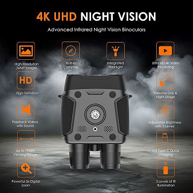 Rexing Binocular with Compass & Flashlight