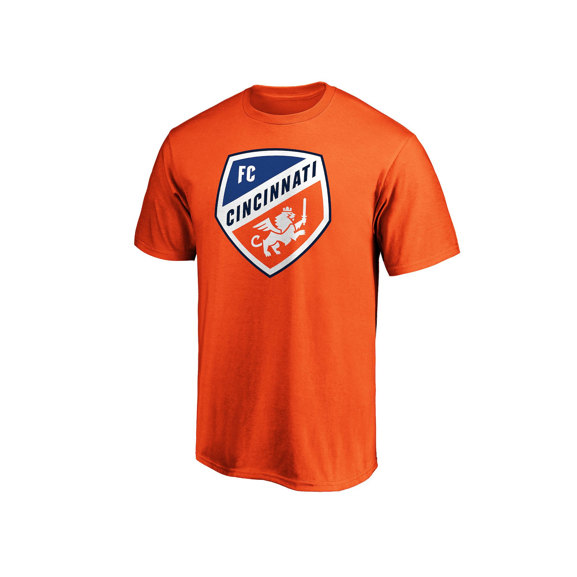 Mens MLS FC Cincinnati Primary Logo Tee Shirt, Size: Small, Fcc Orange