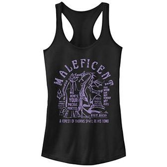 Disney Villain Maleficent Quotes Juniors' Racerback Tank Top