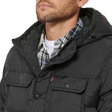 Big & Tall Levi's® Heavyweight Hooded Puffer Jacket