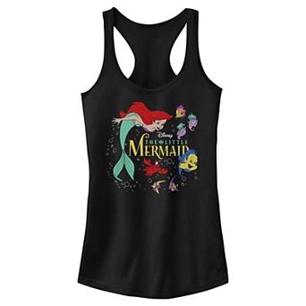 Disney's The Little Mermaid Movie Poster Juniors' Racerback Tank Top