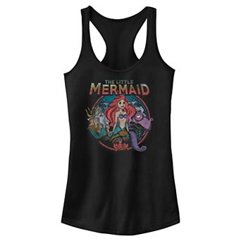 Disney's The Little Mermaid Group Stamp Juniors' Racerback Tank Top