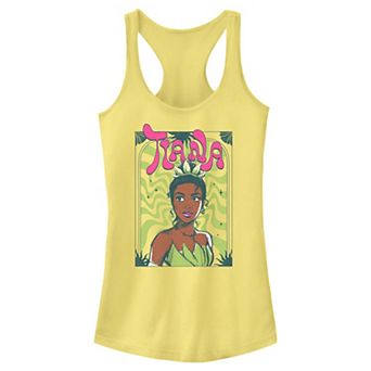Disney's The Princess And The Frog Tiana Groovy Portrait Juniors' Racerback Tank Top