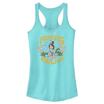 Disney's Mulan Princess Portrait Juniors' Racerback Tank Top