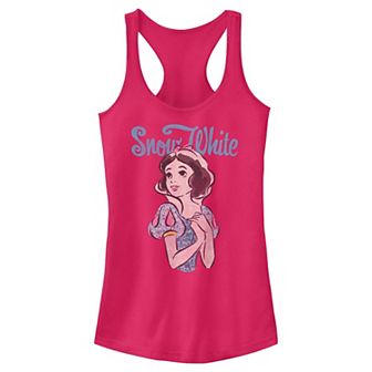 Disney's Snow White And The Seven Dwarfs Marker Sketch Juniors' Racerback Tank Top
