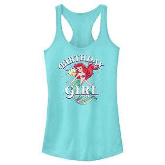 Disney's The Little Mermaid Birthday Girl Juniors' Racerback Tank Top