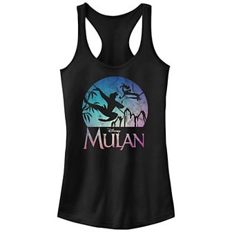 Disney's Mulan Training Silhouettes Juniors' Racerback Tank Top