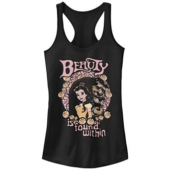 Disney's Beauty And The Beast Beauty Is Found Within Juniors' Racerback Tank Top