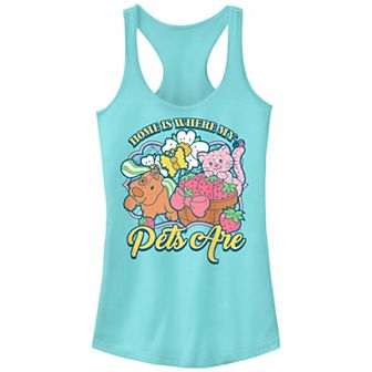Juniors' Strawberry Shortcake Home Is Where My Pets Are Racerback Tank Top