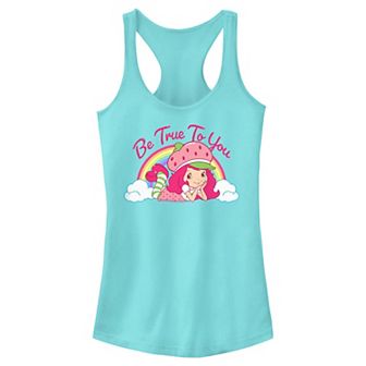 Juniors' Strawberry Shortcake Be True To You Racerback Tank Top