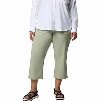 Plus Size Columbia All Seasons Mid Rise Capri Pants