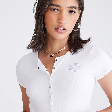 Juniors' Aeropostale Juicy Seamless Henley Shirt