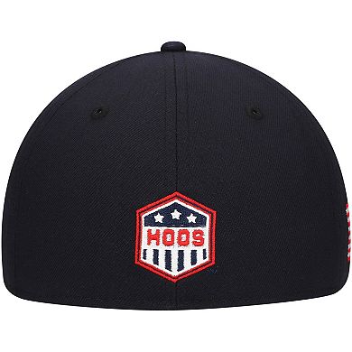 "Men's New Era Navy Virginia Cavaliers Red, White & Hoo 59FIFTY Fitted Hat"