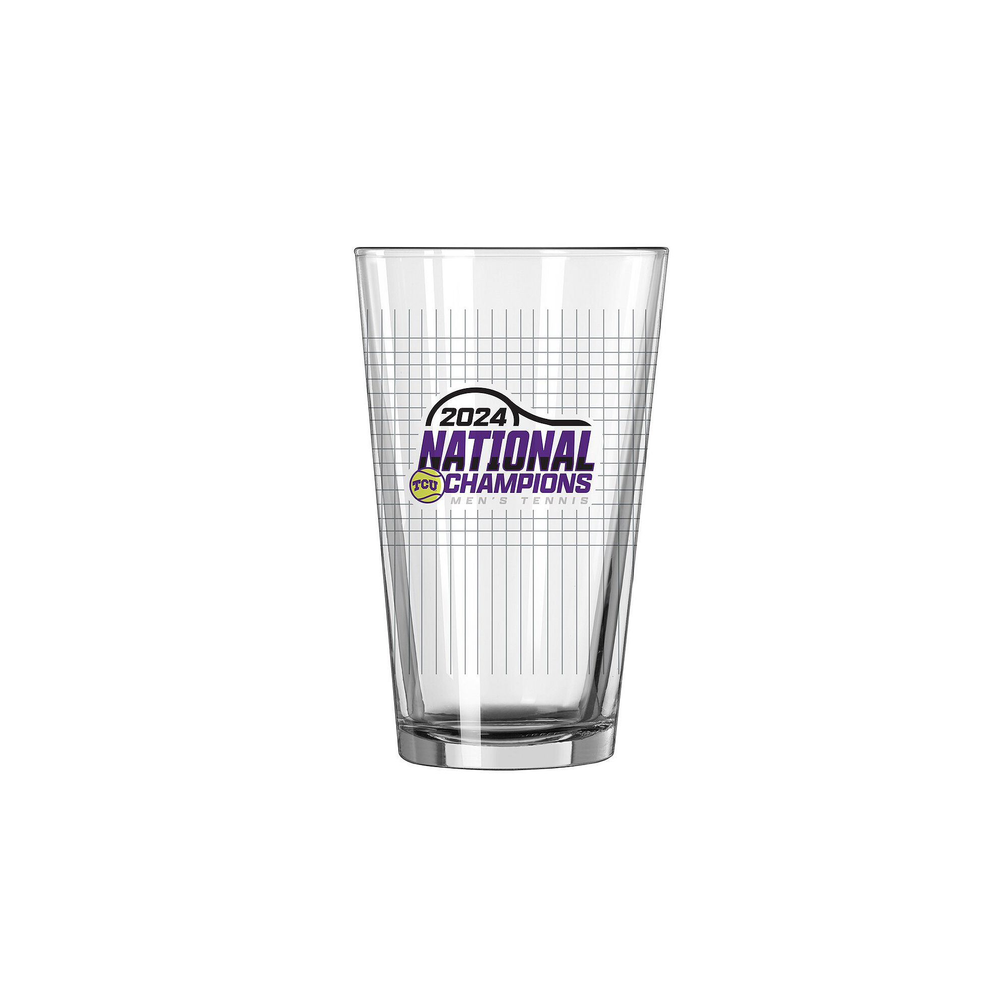 TCU Horned Frogs 2024 NCAA Mens Tennis National Champions 16oz. Pint Glass